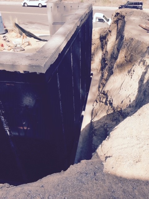 Below grade foundation waterproofing