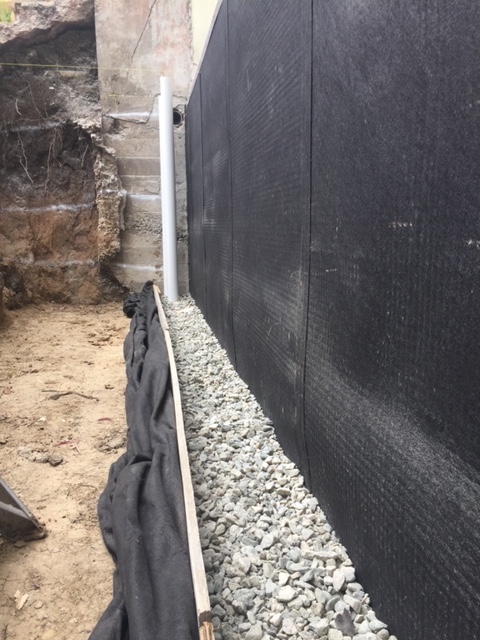 Gravel Applied Over French Drain