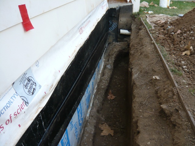 French Drain Positioned 20in Higher Then Correct Position French Drain Positioned 20in Higher Then Correct Position