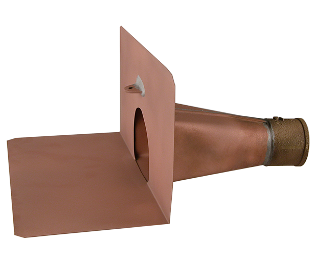 Through wall copper parapet drain