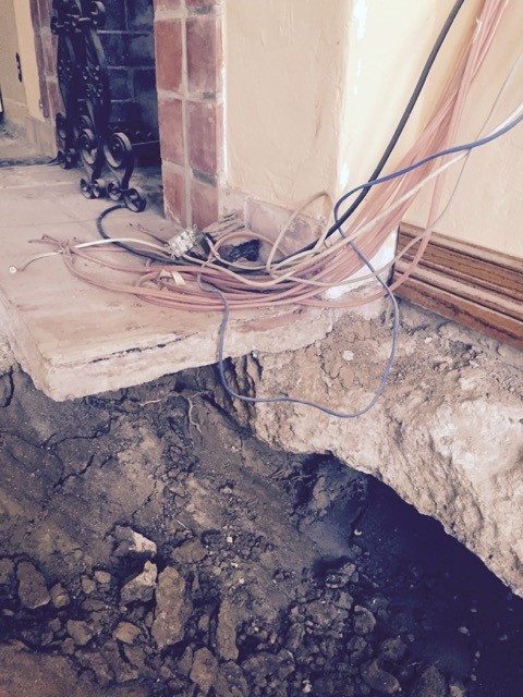 Ground water migrating under foundation into basement