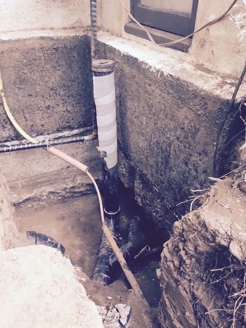 Water migrating under foundation creating slab leaks