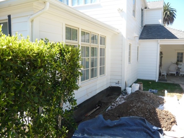 French drains installed to control moisture French drains installed to control moisture