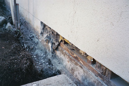 Foundation waterproofing creating water intrusion